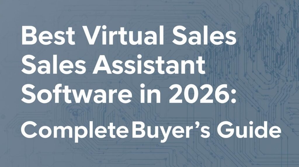 Best Virtual Sales Assistant Software in 2026: A Complete Buyer's Guide
