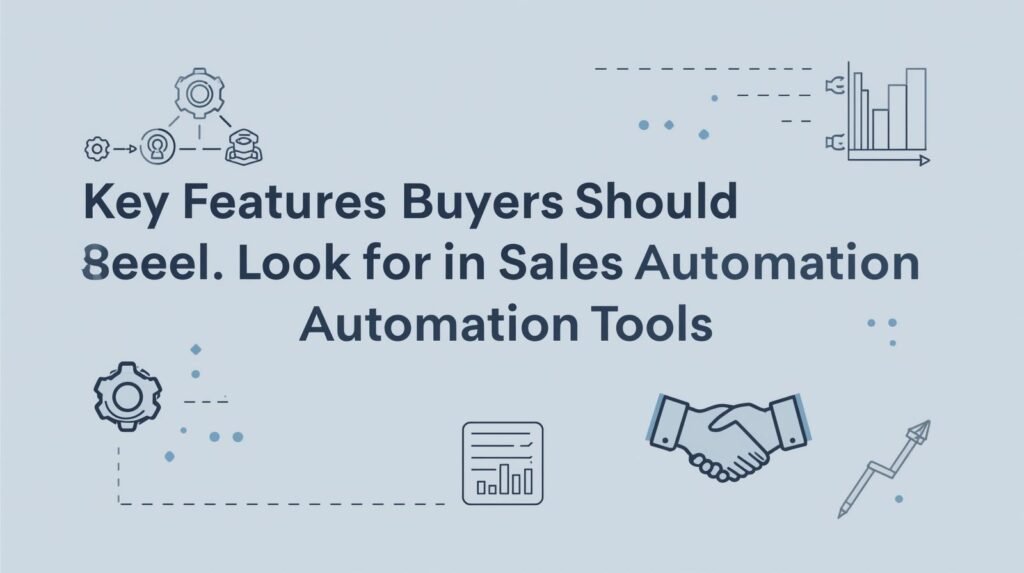Key Features Buyers Should Look for in Sales Automation Tools